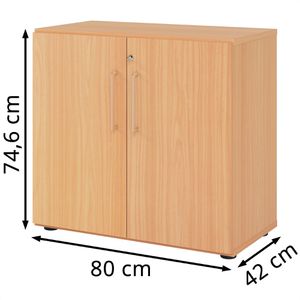Produktbild für Aktenschrank Hammerbacher Serie 9 Advanced, aus Holz