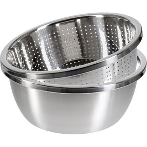 Seiher Gräwe mit Griffrand, aus Edelstahl