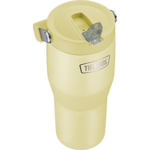 Produktbild für Thermobecher Thermos RS Flip Straw vanilla mat, gelb