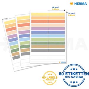 Produktbild für Namensetiketten Herma 15238, farbig sortiert