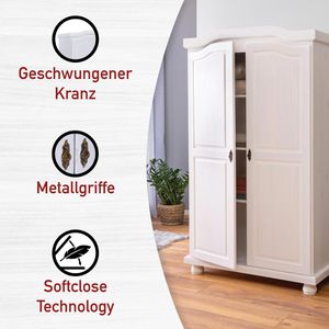 Produktbild für Kleiderschrank Inter-Link Hedda, weiß