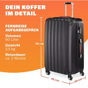 Produktbild für Koffer Monzana Baseline schwarz
