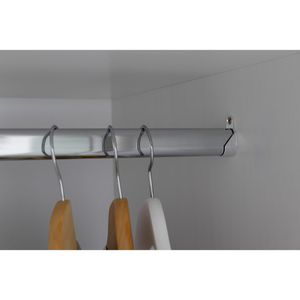 Produktbild für Kleiderschrank Inter-Link Prati, hellgrau / salbei