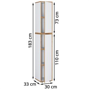 Produktbild für Aktenschrank VCM Salia 5-Fach 920799, aus Holz