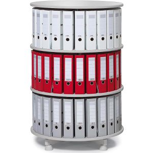 Ordnerdrehsäule Böttcher-AG lichtgrau, 3 Etagen