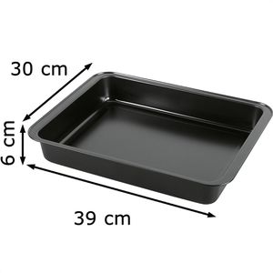 Produktbild für Auflaufform Kaiser Classic, anthrazit, aus Stahl
