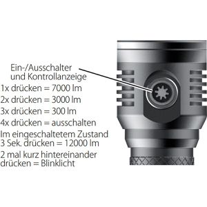 Produktbild für Taschenlampe Ledino Mockau, LED, aufladbar