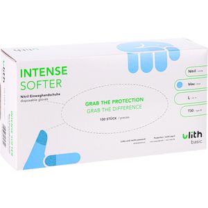 Produktbild für Einmalhandschuhe Ulith Intense Softer, blau, 100 Stück