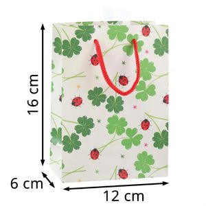 Produktbild für Geschenktüte Idena 31846, Glücksklee