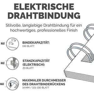 Produktbild für Bindegerät Fellowes Galaxy-E Wire, A4, elektrisch