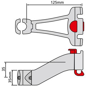 Produktbild für Lenkeradapter KLICKfix Vorbau, für Adapterplatten