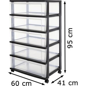 Produktbild für Schubladenwagen Iris NSW-605, mit 5 Schubladen