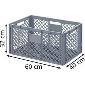 Produktbild für Eurobox AUER EO 64/32, grau, 64 Liter
