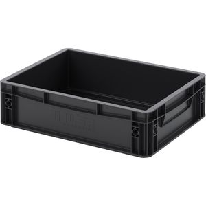 Produktbild für Eurobox AUER ESD EG 43/12 HG, schwarz, 10 Liter