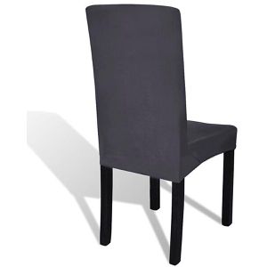 Produktbild für Stuhlhusse vidaXL 131425, elastisch, anthrazit