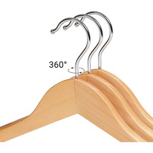 Produktbild für Kleiderbügel Songmics CRSH06NL, aus Massivholz