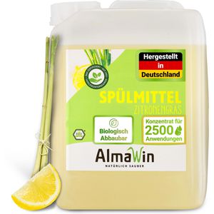 Spülmittel AlmaWin Zitronengras, mikroplastikfrei, Konzentrat