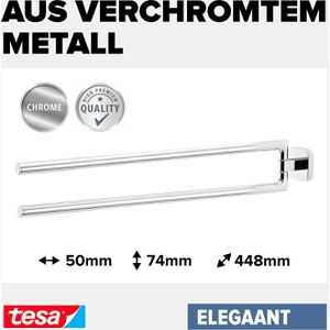 Produktbild für Handtuchhalter Tesa Elegaant 40432, silber