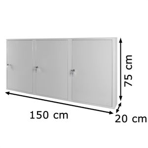 Produktbild für Werkzeugschrank ADB 52597, aus Metall, lichtgrau