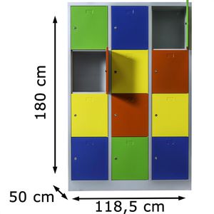 Produktbild für Schließfachschrank ClassiX X-523432, bunt