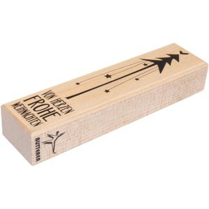 Produktbild für Motivstempel Rayher 29194000 Von Herzen, aus Holz