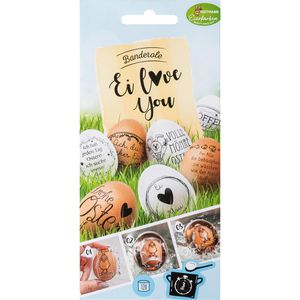 Sticker Heitmann-Eierfarben Ei love you