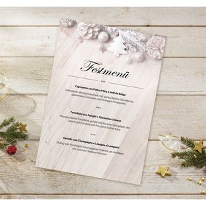 Produktbild für Weihnachtsbriefpapier Sigel DP673, Rustic White
