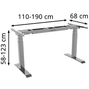 Produktbild für Schreibtischgestell Celexon eAdjust-58123, 3 Memoryspeicher