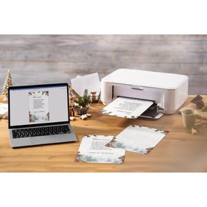 Produktbild für Weihnachtsbriefpapier Sigel DP686, Scandinavian Snow
