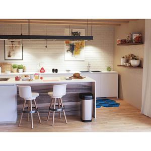 Produktbild für Mülleimer Curver KIS Dual Swing Style, silber