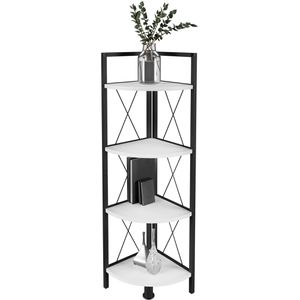 Produktbild für Bücherregal VCM Insasi 4, 919829, schwarz / weiß