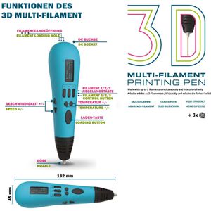 Produktbild für 3D-Stift Kunstify 80455199 Painting Pen D11 Multi