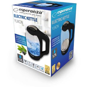 Produktbild für Wasserkocher esperanza EKK025K, transparent