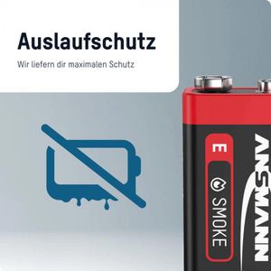 Produktbild für Batterien Ansmann Rauchmelder, Alkaline