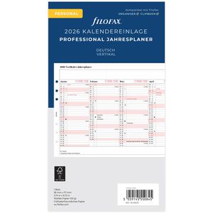 Produktbild für Kalendereinlagen Filofax 26-68476, Professional, Jahr 2026