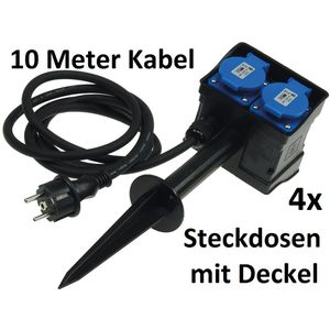 Produktbild für Gartensteckdose ChiliTec 22035, mit Erdspieß