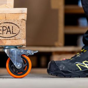 Produktbild für Schwerlastrolle HMF 6710, Lenkrolle mit Bremse