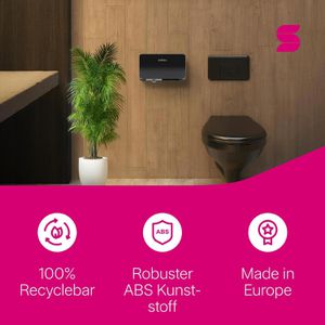 Produktbild für Toilettenpapierspender Satino Hyginity, 333427, MT1