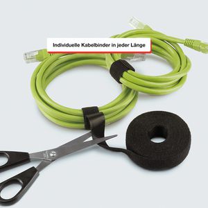 Produktbild für Klettband Label-the-cable Roll Strap, weiß