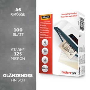 Produktbild für Laminierfolien Fellowes 53072, DIN A6
