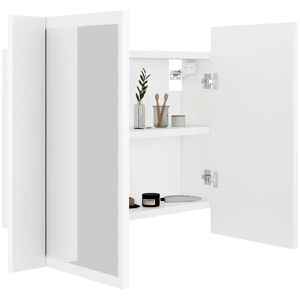 Produktbild für Spiegelschrank vidaXL LED Bad 804956, weiß