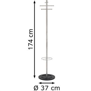 Produktbild für Garderobenständer Haku-Möbel Cosmo, silber