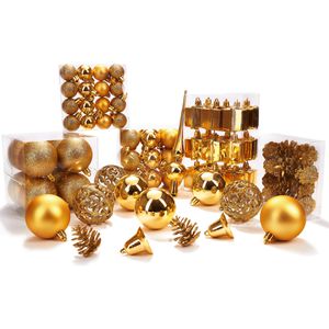 Produktbild für Weihnachtskugeln BRUBAKER 8000.13, gold