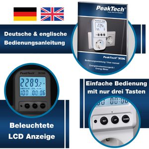 Produktbild für Energiekostenmessgerät PeakTech P 9036