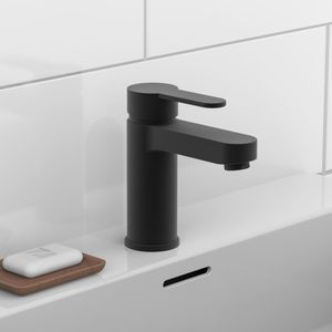 Produktbild für Waschtischarmatur Schütte Elephant, schwarz matt