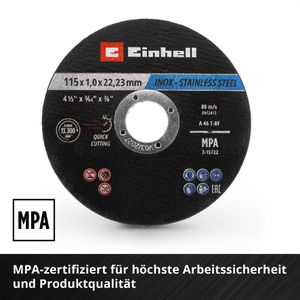 Produktbild für Trennscheibe Einhell 711526, Bohrungs-Ø 22,23 mm
