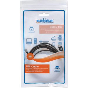 Produktbild für Ladekabel Manhattan 355223, schwarz, 1 m