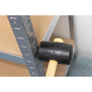 Produktbild für Gummihammer BrüderMannesmann 709-75, Kopf-Ø 75mm