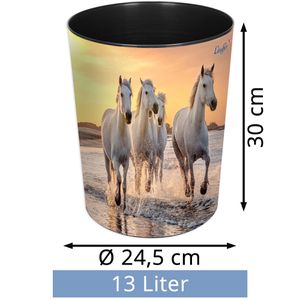 Produktbild für Papierkorb Läufer 26666, Pferde am Strand