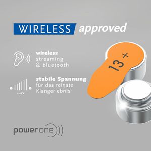 Produktbild für Hörgerätebatterie Power-One 24606 p13